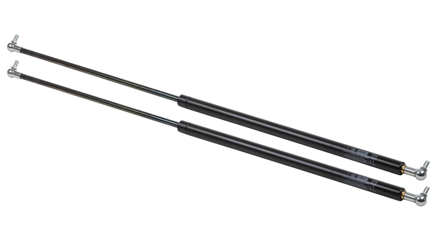 Camloc Steel Gas Strut, with Ball & Socket Joint, End Joint, 1.08m Extended Length, 500mm Stroke Length