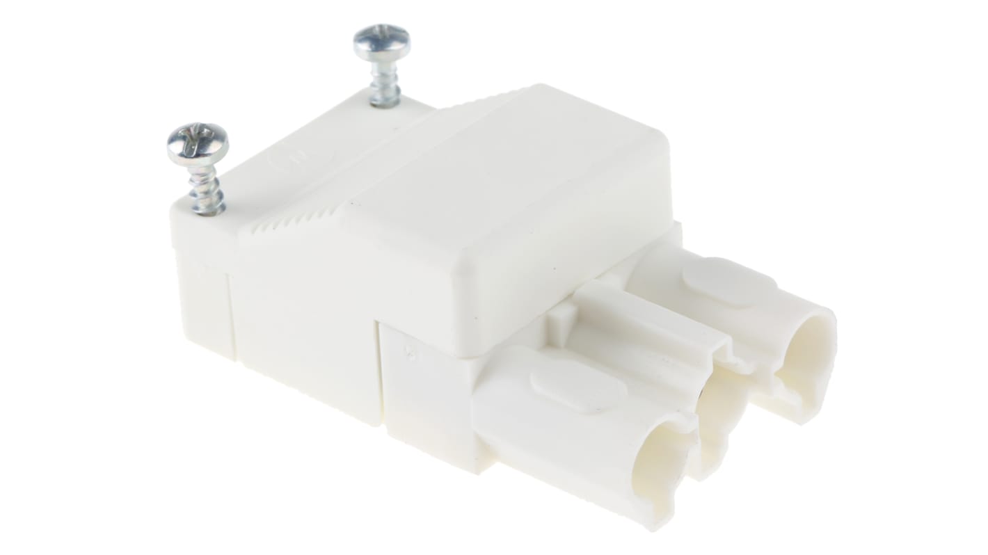 Conector de iluminación Hembra ST18, 3 Polos, 250 V, 16A, IP20