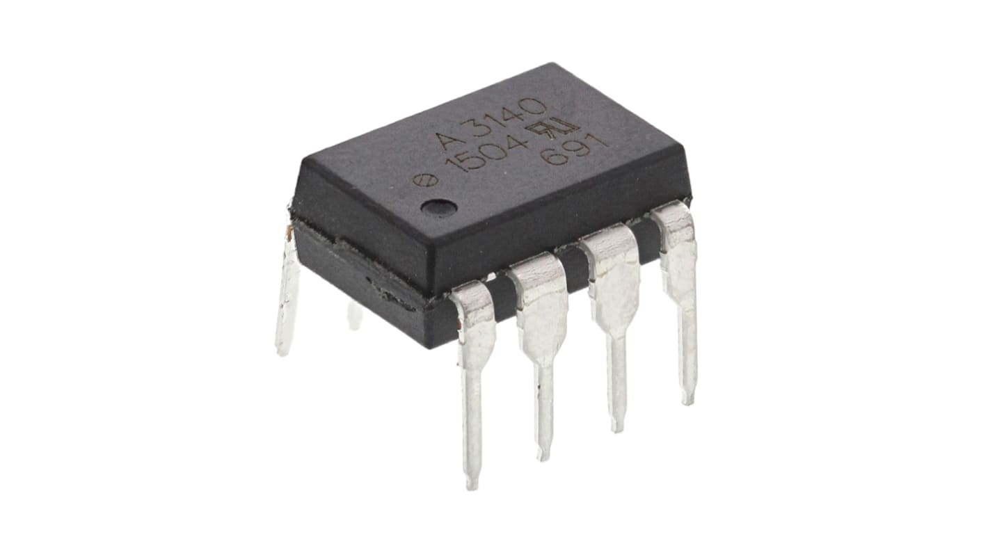 Broadcom THT Optokoppler DC-In / Transistor-Out, 8-Pin DIP, Isolation 3,75 kV eff