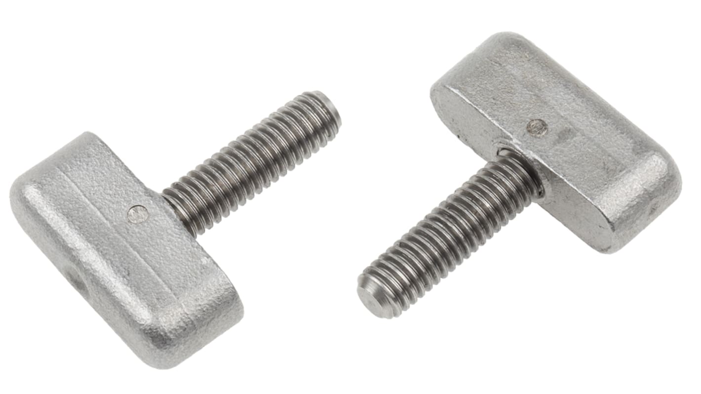 RS PRO Feststellschraube M6 Ø 6mm x 20mm Knebelgriff, mit Gewindebolzen Ø 25mm