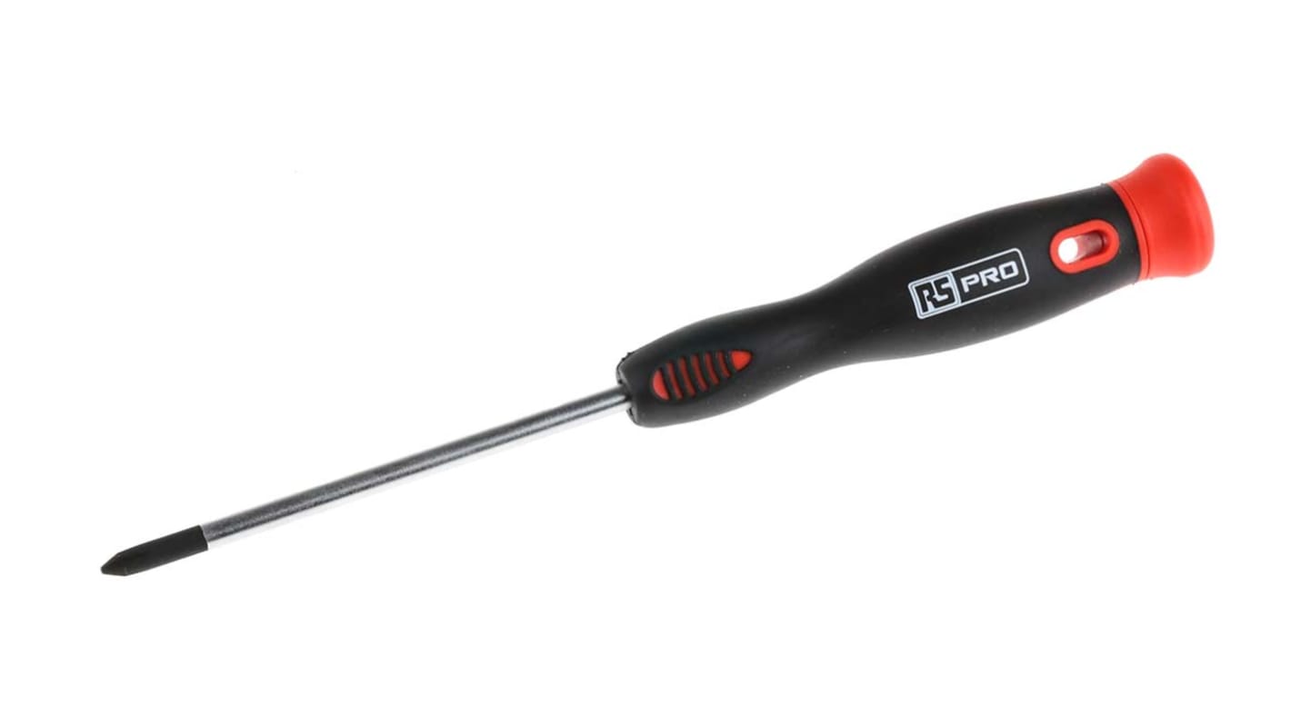 RS PRO Phillips Precision Screwdriver, PH1 Tip, 80 mm Blade, 190 mm Overall