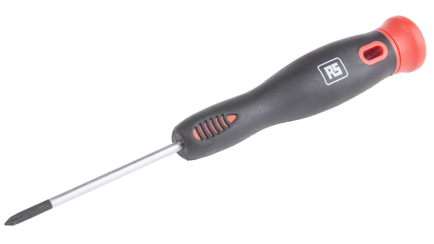 RS PRO Phillips Precision Screwdriver, PH0 Tip, 60 mm Blade, 170 mm Overall