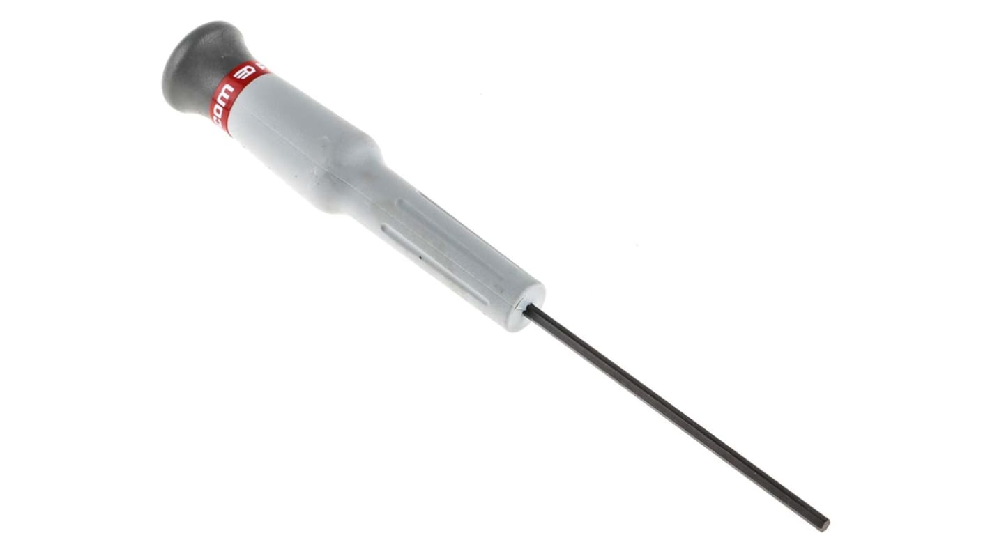 Facom Hexagon Precision Screwdriver, 2.5 mm Tip, 75 mm Blade, 168 mm Overall