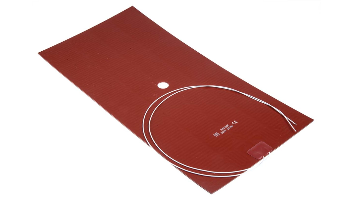 RS PRO Silicone Heater Mat, 533 W, 200 x 400mm, 240 V ac | RS