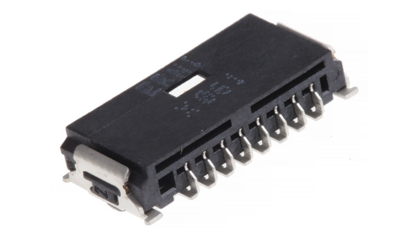 Conector macho para PCB Ángulo de 90° ERNI serie MiniBridge de 8 vías, 1 fila, paso 1.27mm, para soldar, Montaje