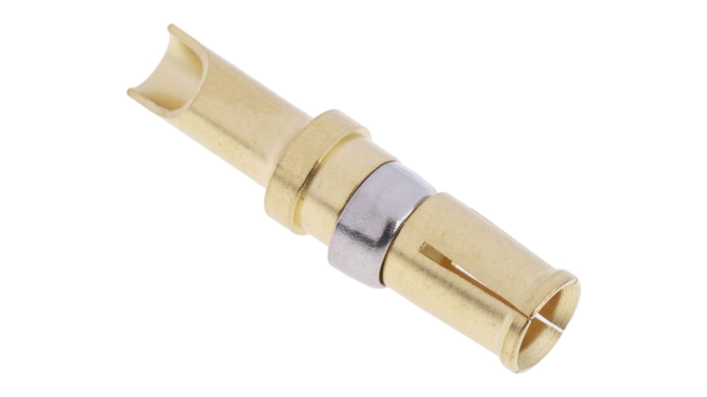 RS PRO Female Solder D-Sub Connector Power Contact, Gold over Nickel Power, 12 AWG