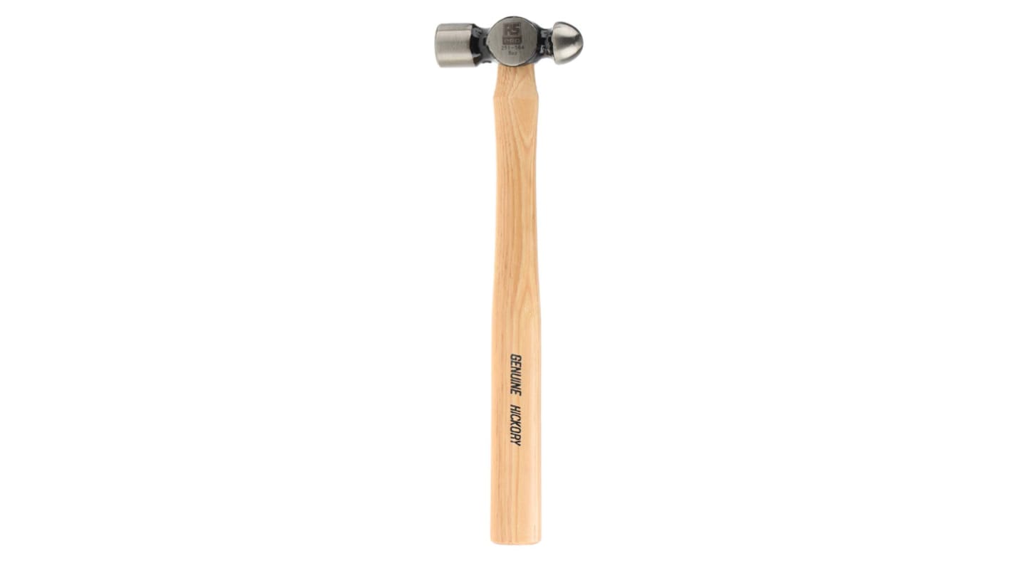 RS PRO Steel Ball-Pein Hammer with Wood Handle, 227g