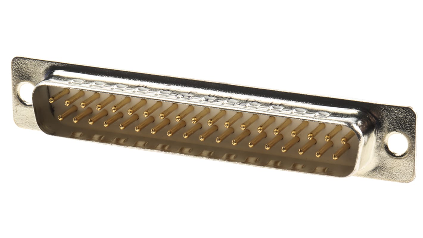 Amphenol ICC D-Sub konnektor, stik, 37-Polet, 2.76mm benafstand Standard D-Sub, Lige, Tavle montering C, Lodde