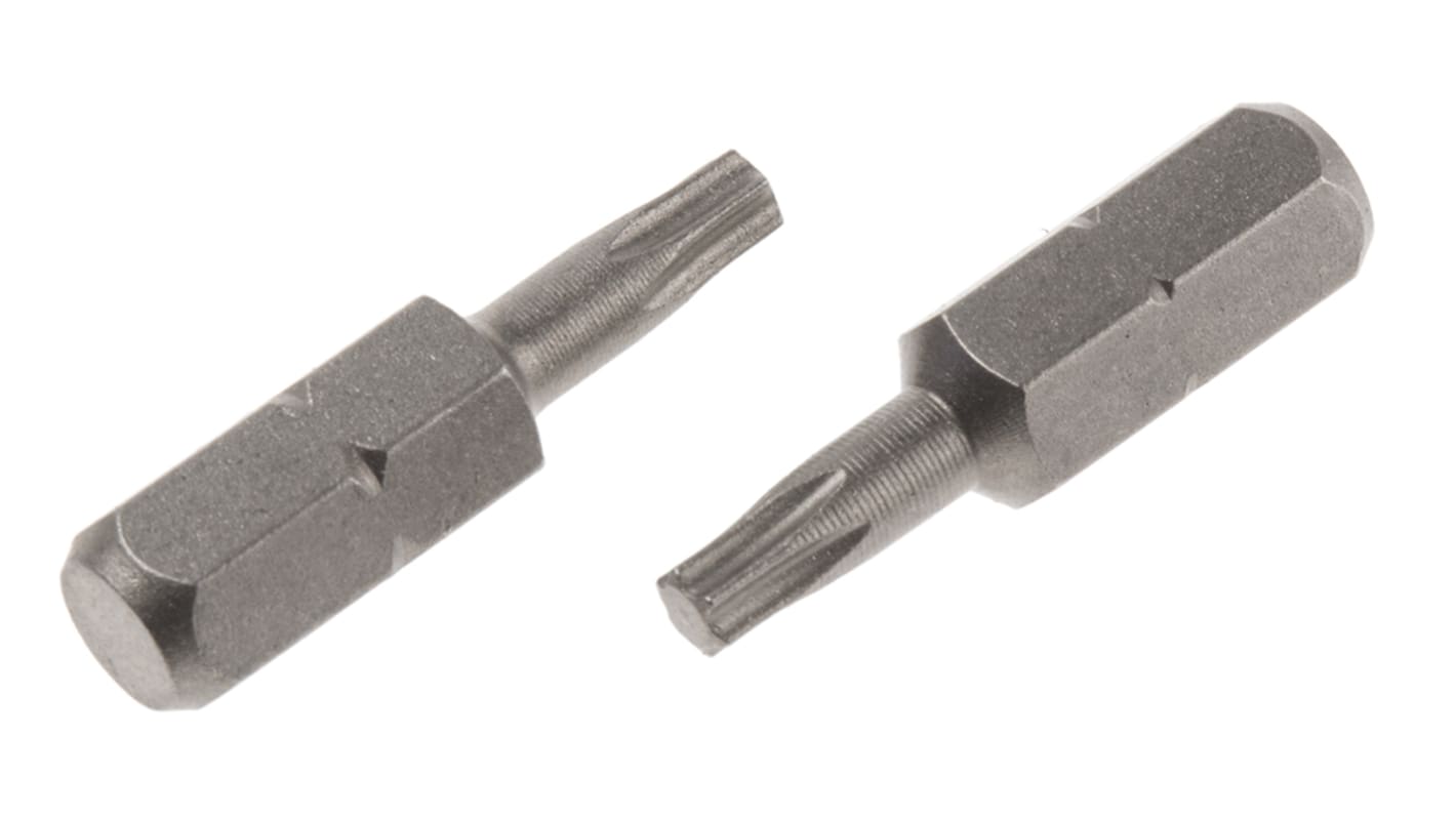 Punta de atornillar RS PRO, Torx T15 de Acero al Cromo Vanadio