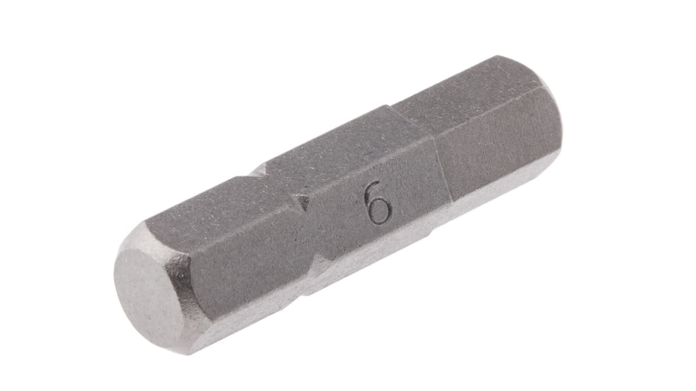 RS PRO 6 mm Schraubbit, Biteinsatz CrV-Stahl