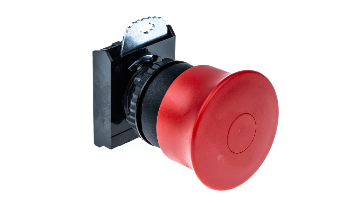 Cabezal de pulsador BACO serie BACO, Ø 22mm, de color Rojo, Tirar para liberar, IP66