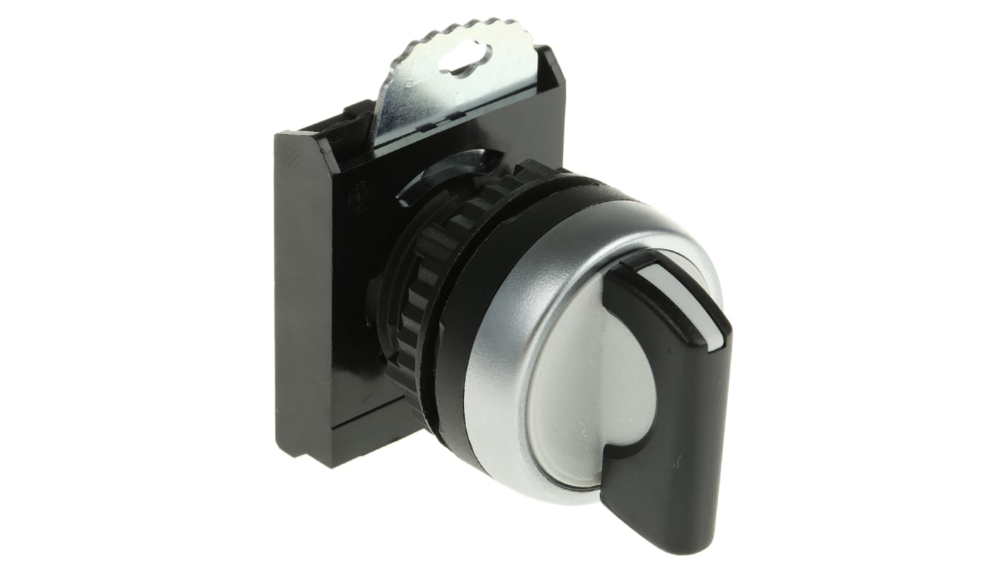 BACO BACO Series 3 Position Selector Switch Head, 22mm Cutout, Black Handle