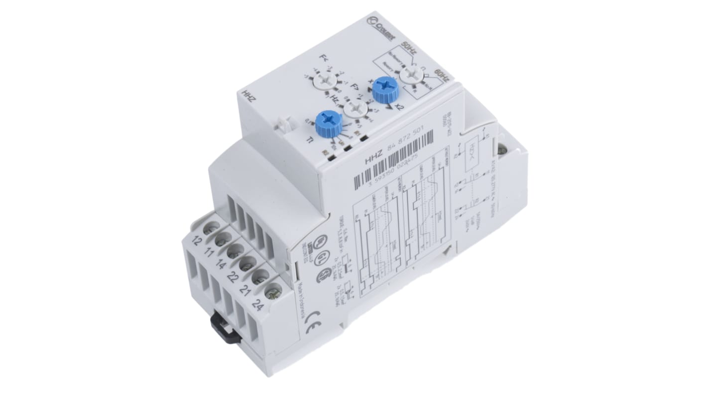 Crouzet Frequency Monitoring Relay, DP-NO/NC, DIN Rail