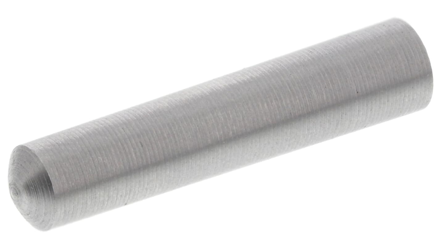 4mm Diameter Plain Steel Taper Dowel Pin 20mm Long RS