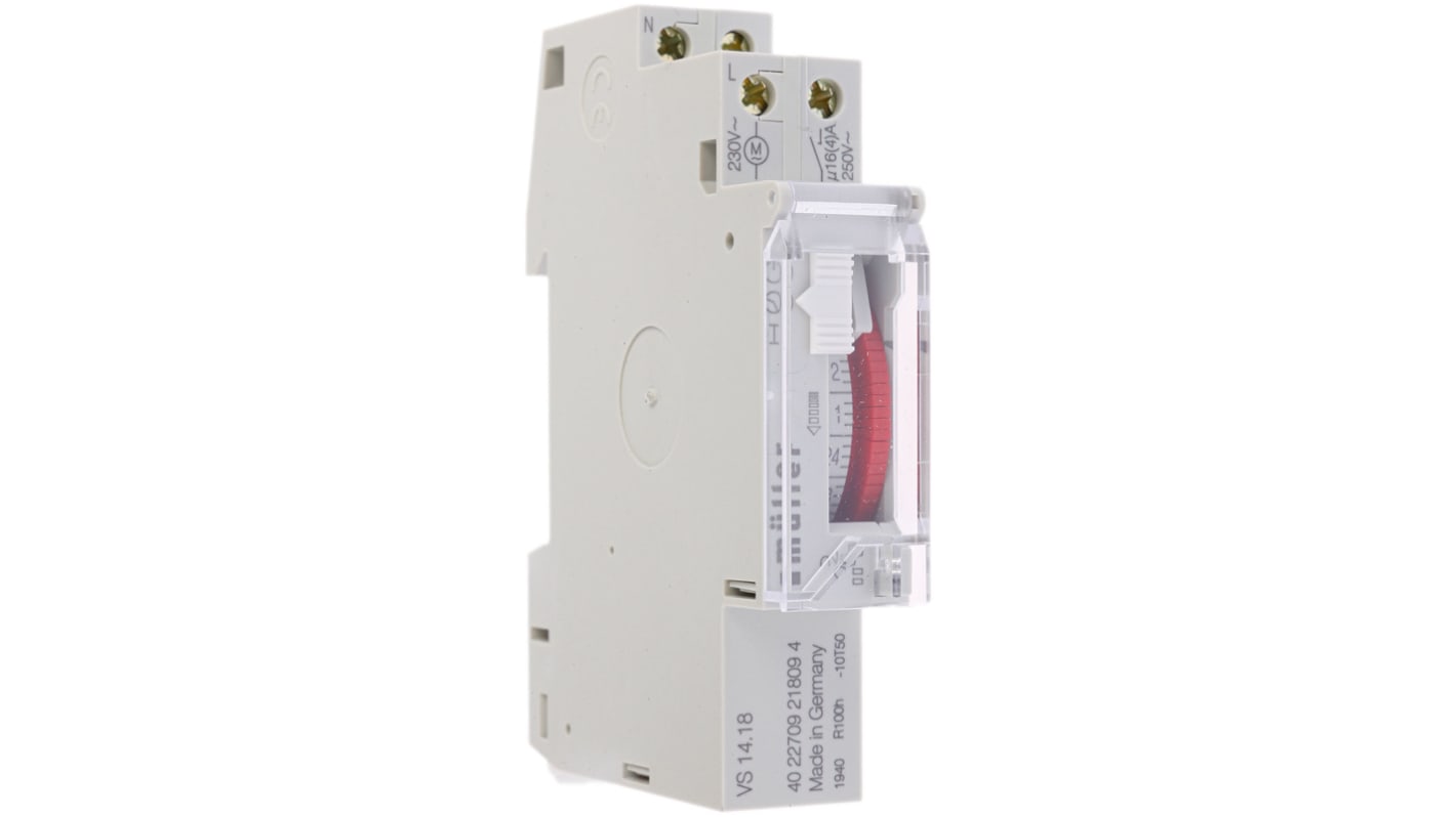 Muller Analogue DIN Rail Time Switch 230 V ac, 1-Channel