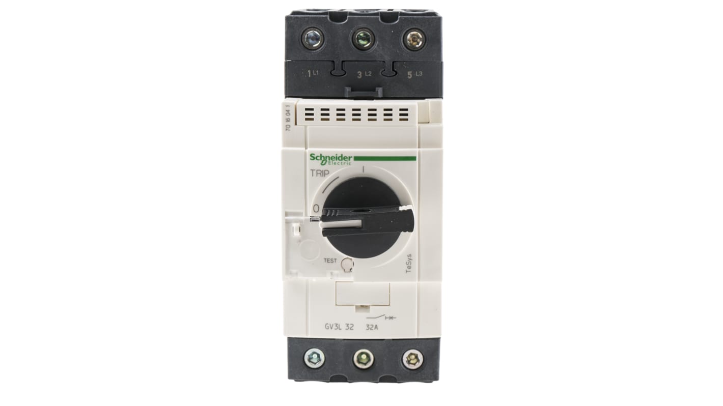 Schneider Electric GV3 Thermischer Überlastschalter / Thermischer Geräteschutzschalter, 3-polig, TeSys, 32A, 690V 132 x