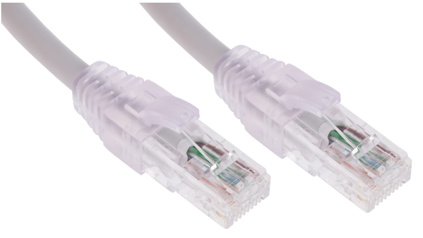 Molex Ethernetkabel Cat.6, 2m, Grau Patchkabel, A RJ45 U/UTP Stecker, B RJ45, PVC