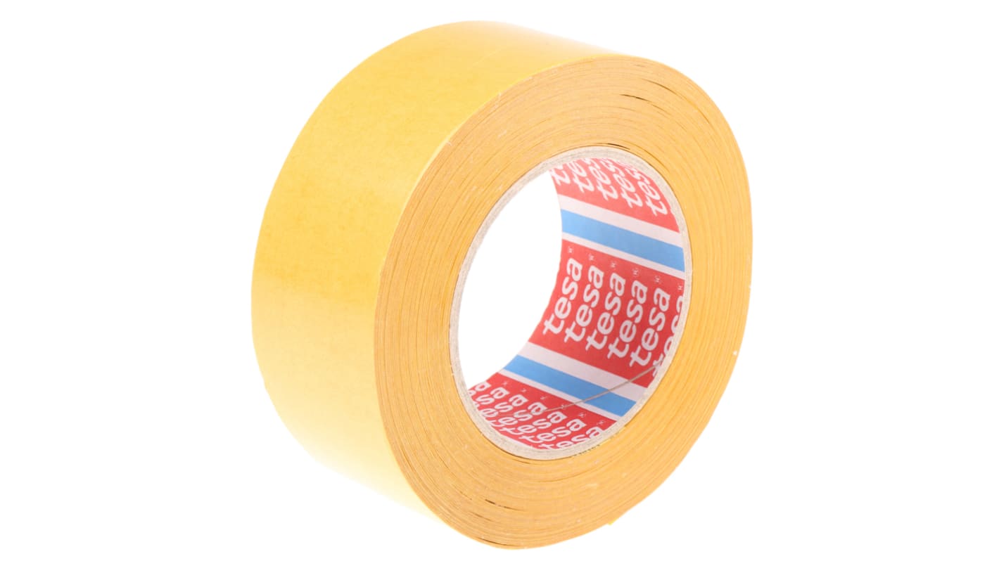 Tesa 4959 Translucent Double Sided Cloth Tape, 100 Thick, 8,5 N/cm, Non-Woven Backing, 50mm x 50m