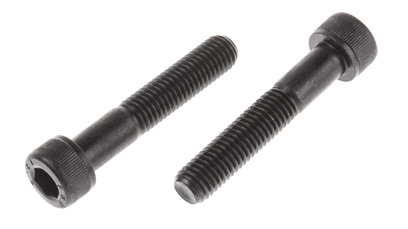 RS PRO M10 x 55mm Hex Socket Cap Screw Black, SelfColour Steel RS