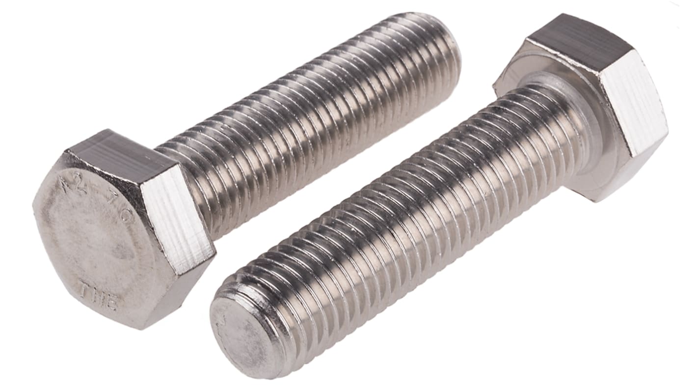 Plain Stainless Steel Hex, Hex Bolt, M20 x 80mm