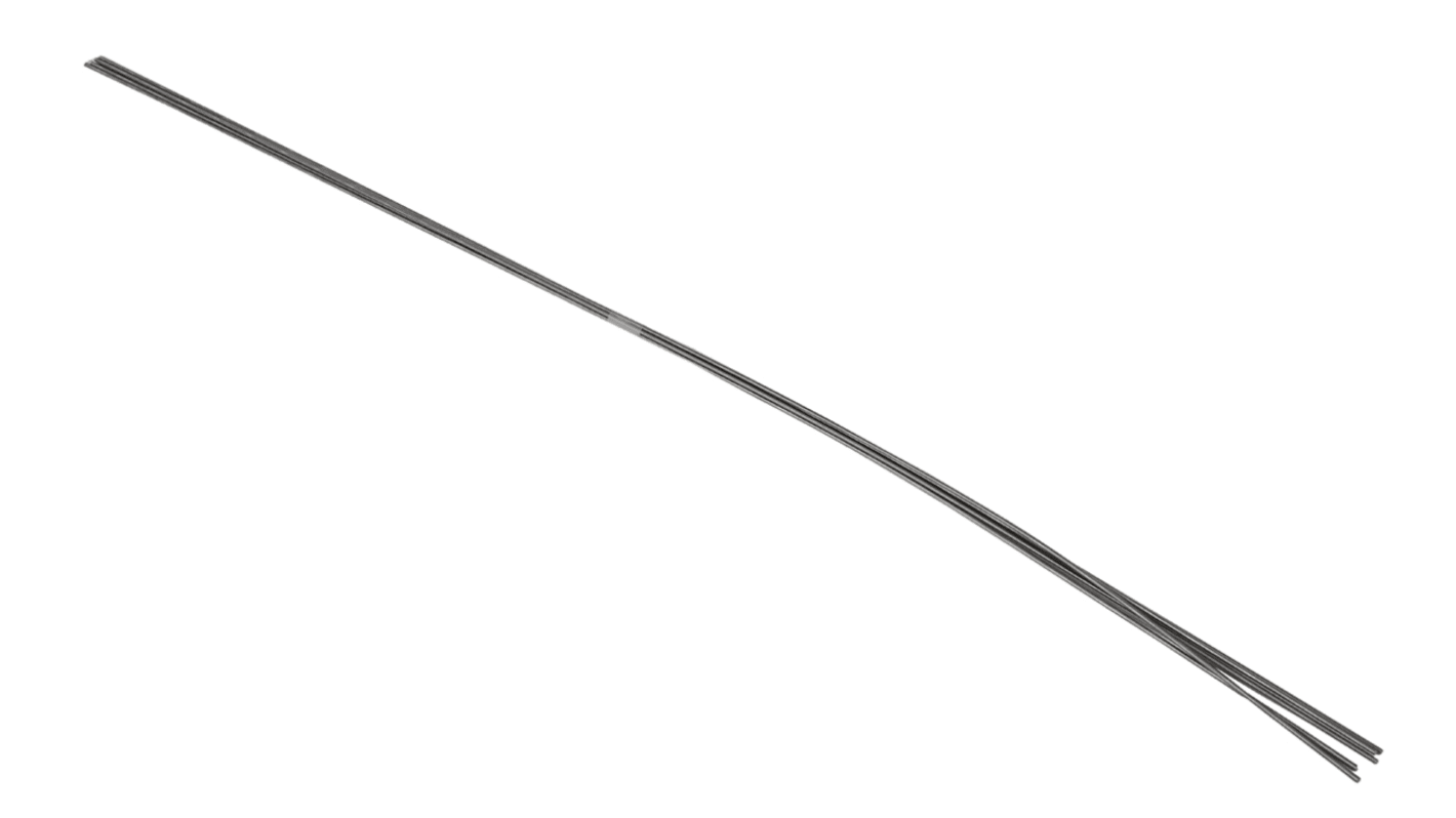 RS PRO Plain Stainless Steel Threaded Rod, M3, 1m