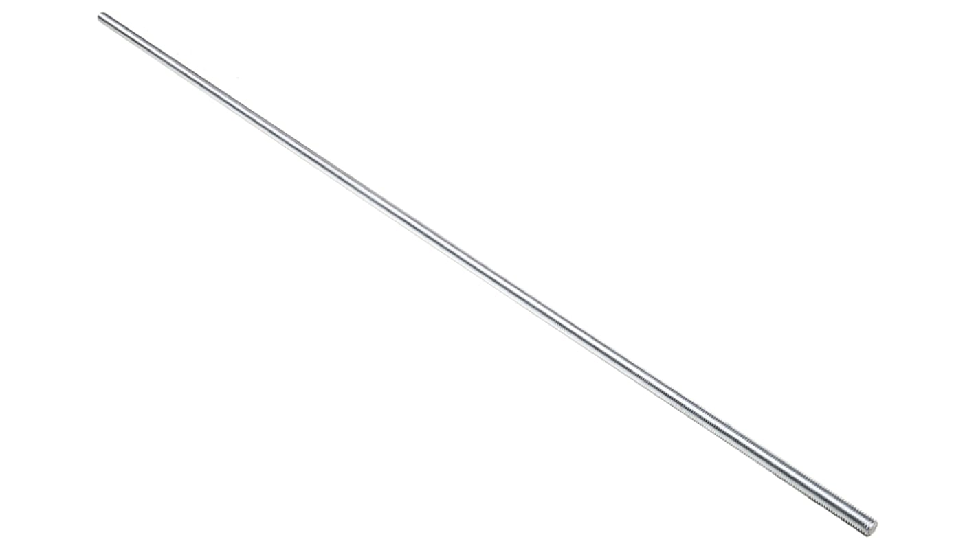 RS PRO Plain Stainless Steel Threaded Rod, M4, 1m