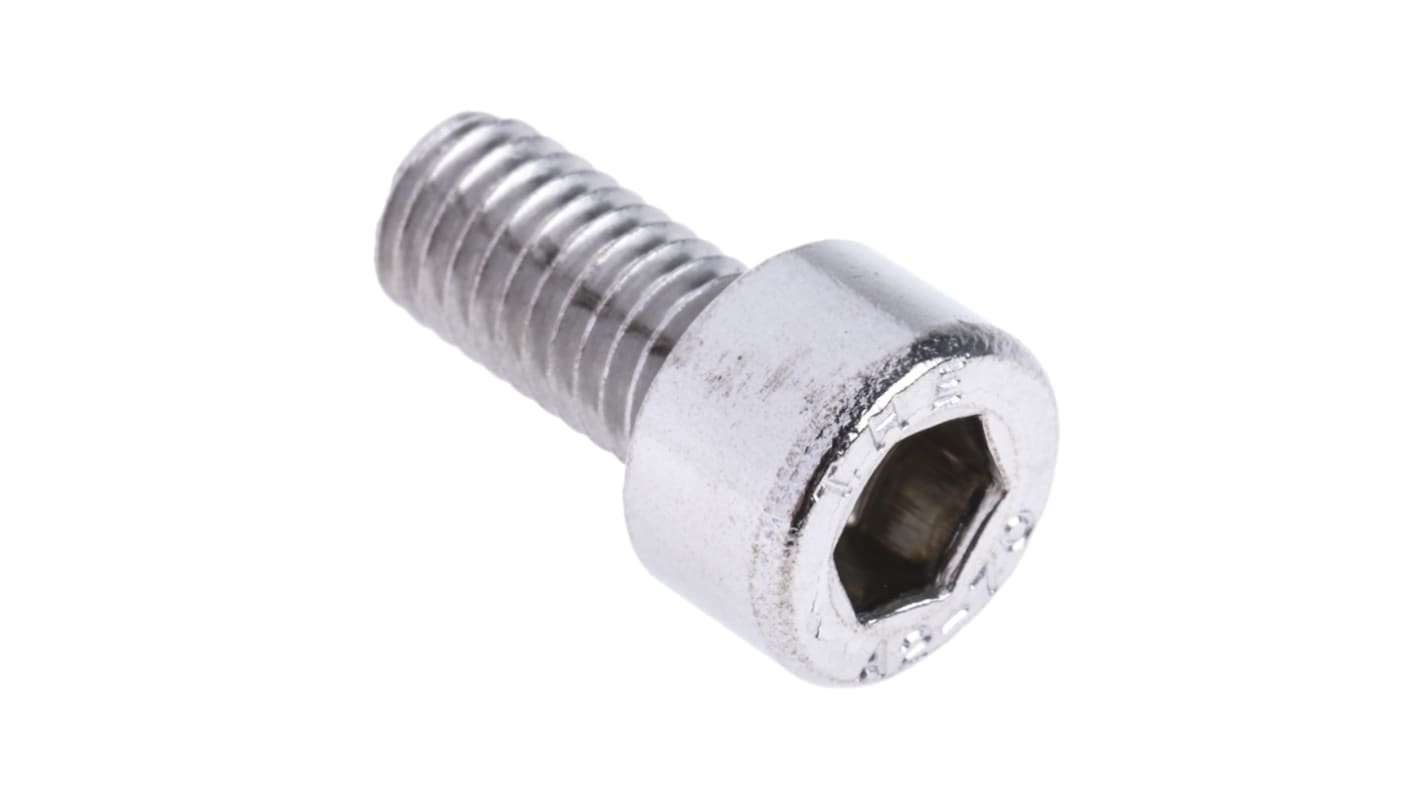 RS PRO M5 x 10mm Hex Socket Cap Screw Stainless Steel