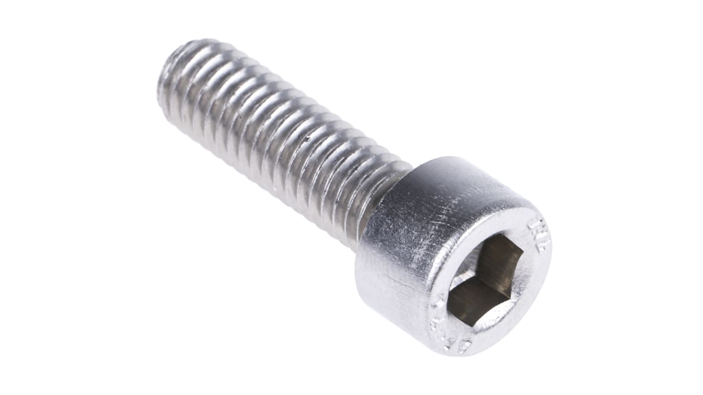 RS PRO M6 x 20mm Hex Socket Cap Screw Stainless Steel RS