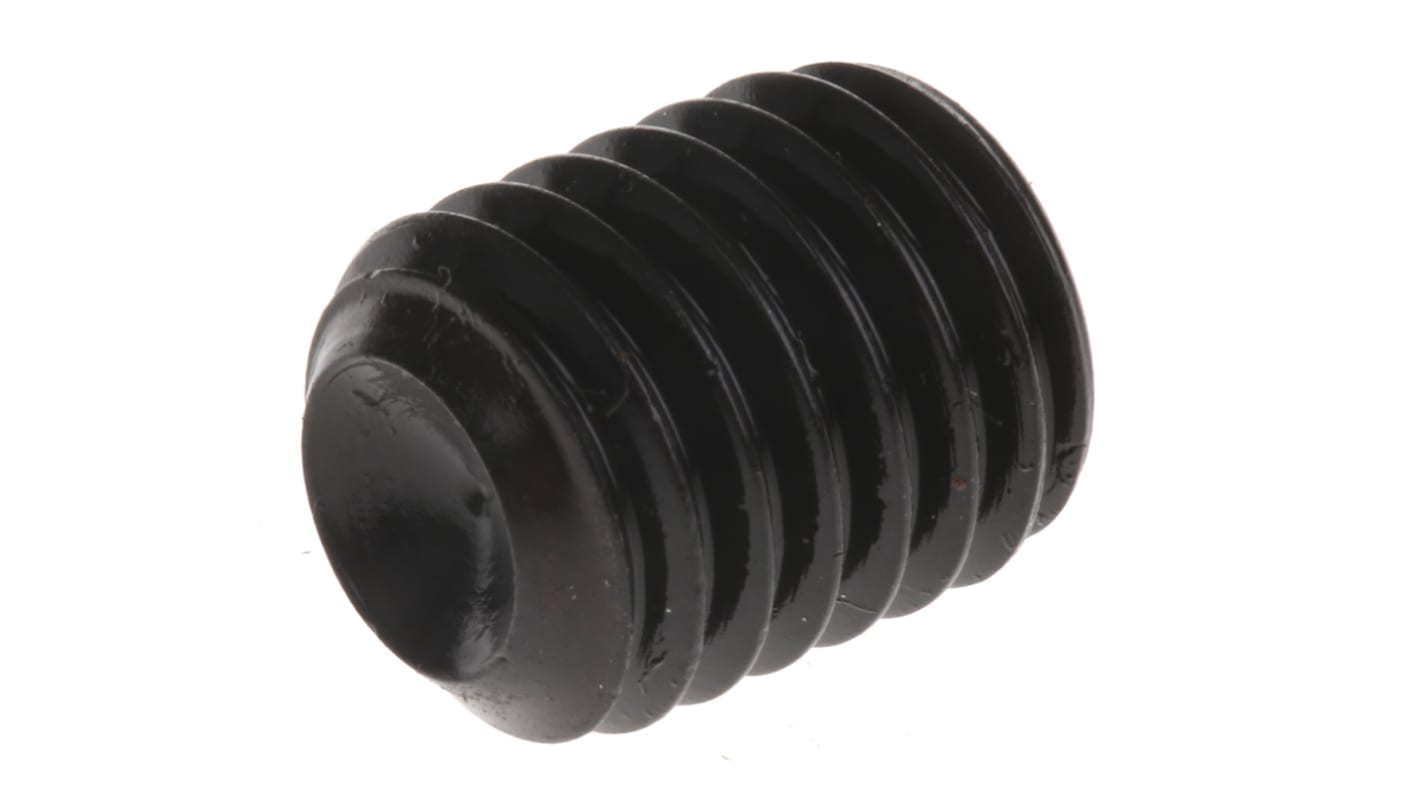 Black Oxide Steel Hex M10 x 12mm Grub Screw