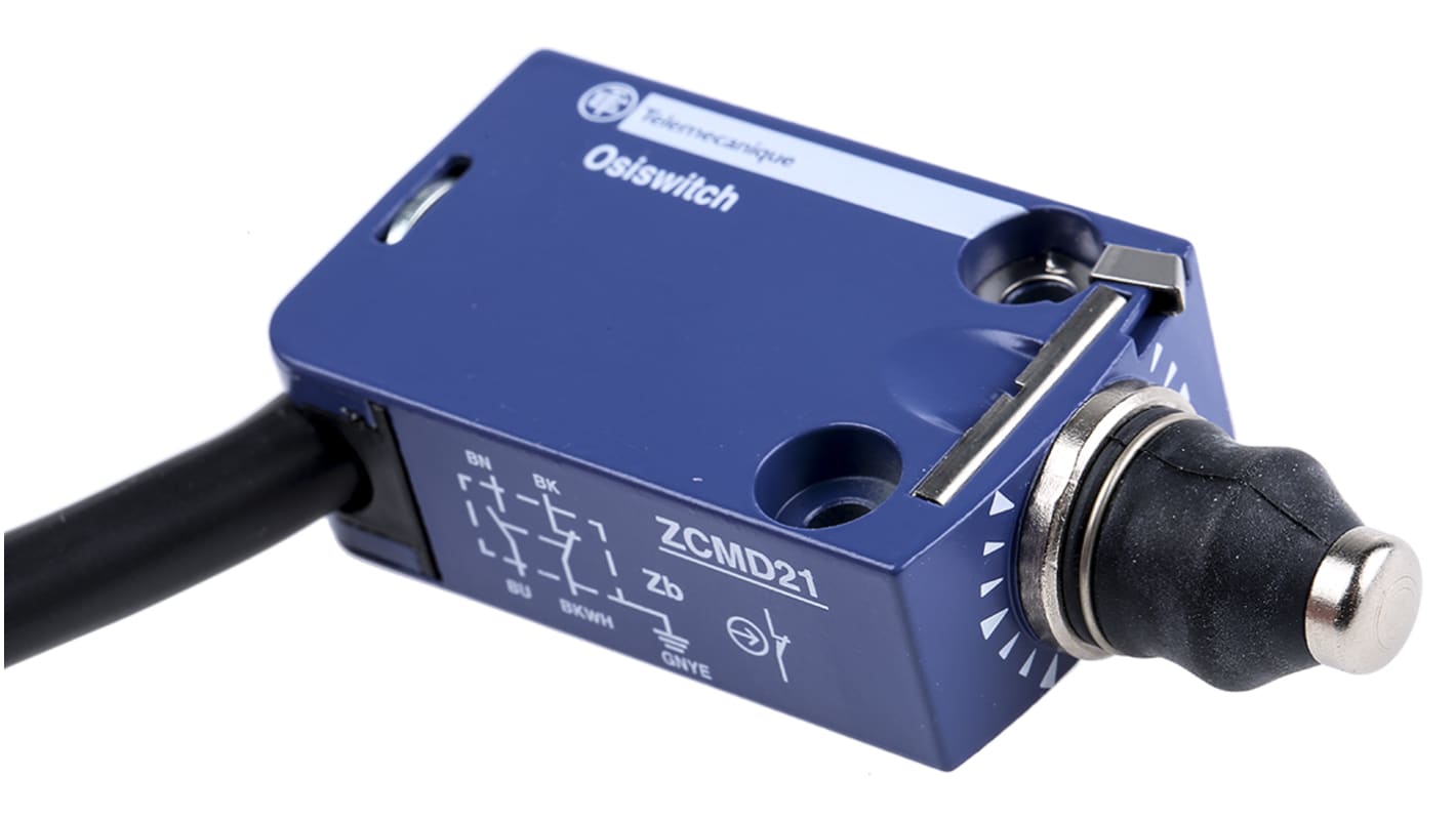 Telemecanique Sensors OsiSense XC Series Plunger Limit Switch, NO/NC, IP66, IP67, IP68, DP, Zinc Alloy Housing, 240V ac