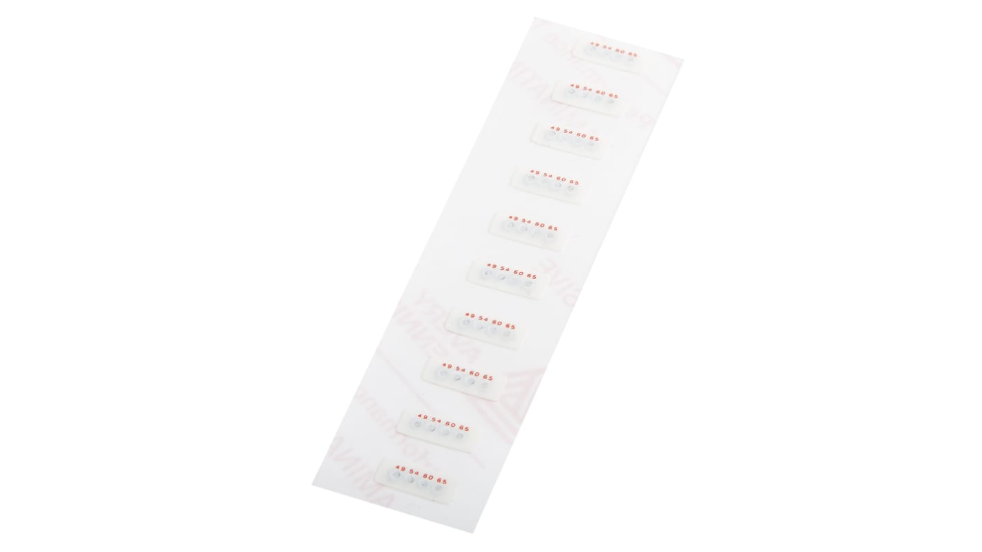 RS PRO Non-Reversible Temperature Sensitive Label, 49°C to 65°C, 4 Levels