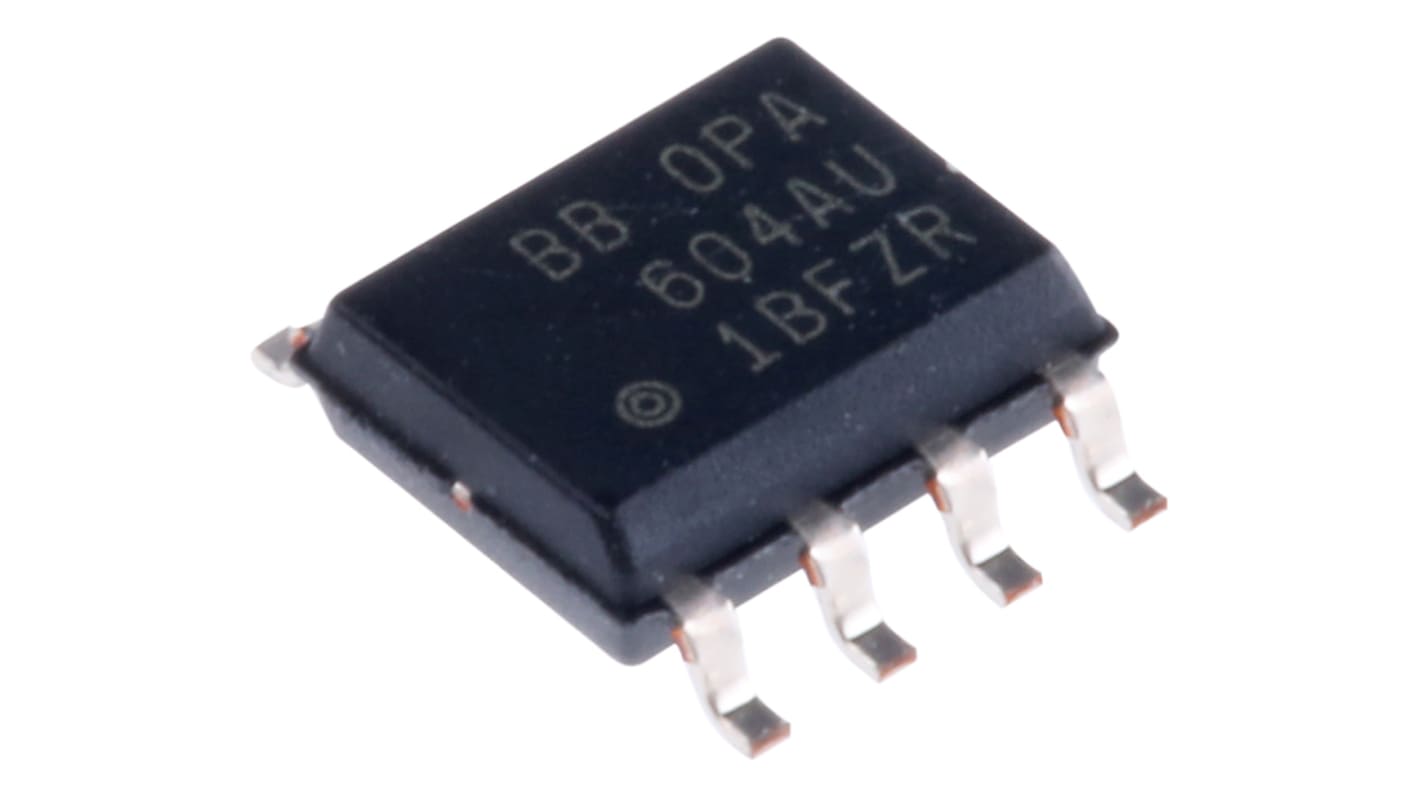 OPA604AU Texas Instruments, Precision, Op Amp, 20MHz, 8-Pin SOIC