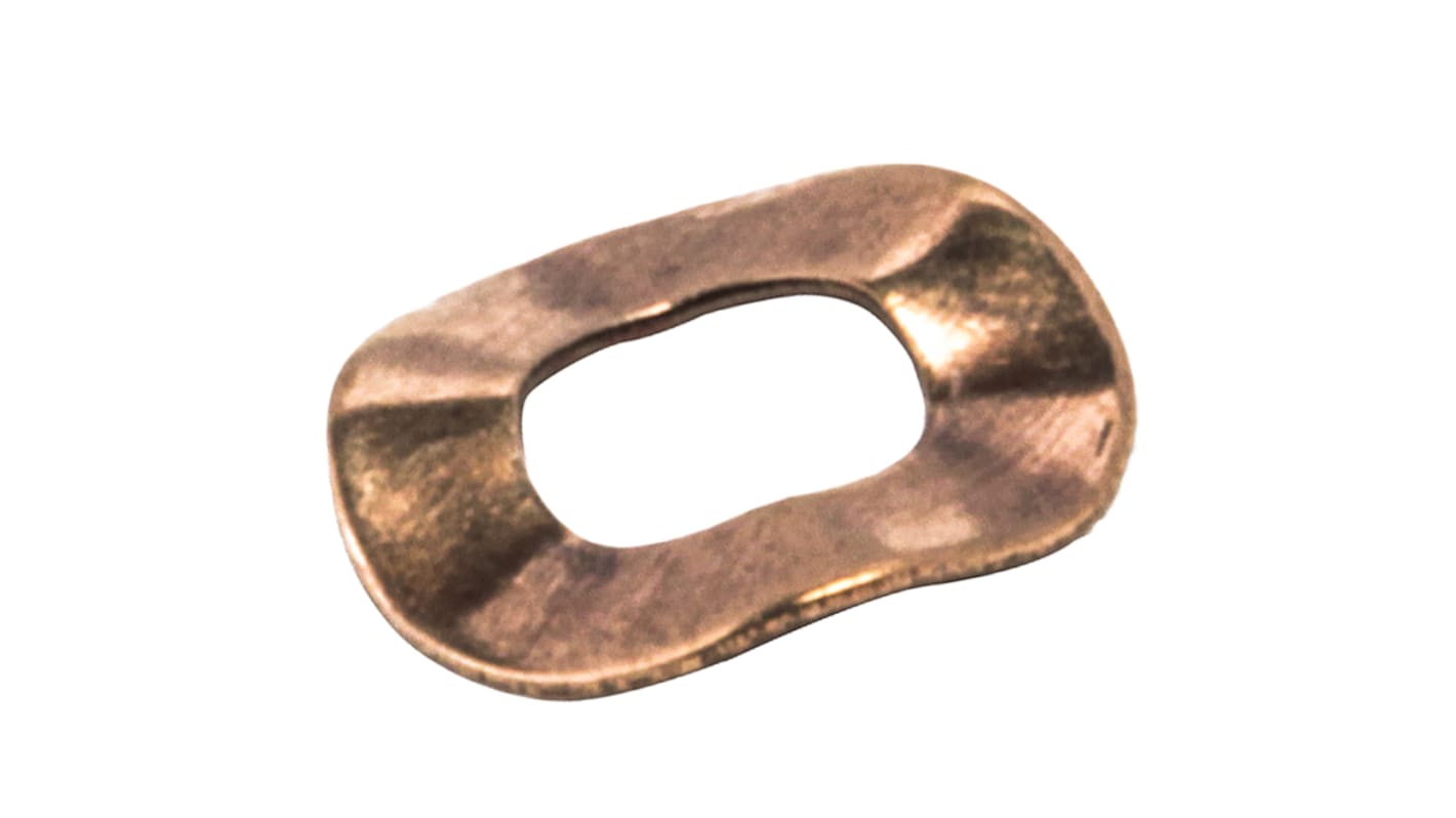 Copper Crinkle Locking & AntiVibration Washer, M2, BS 4463 RS