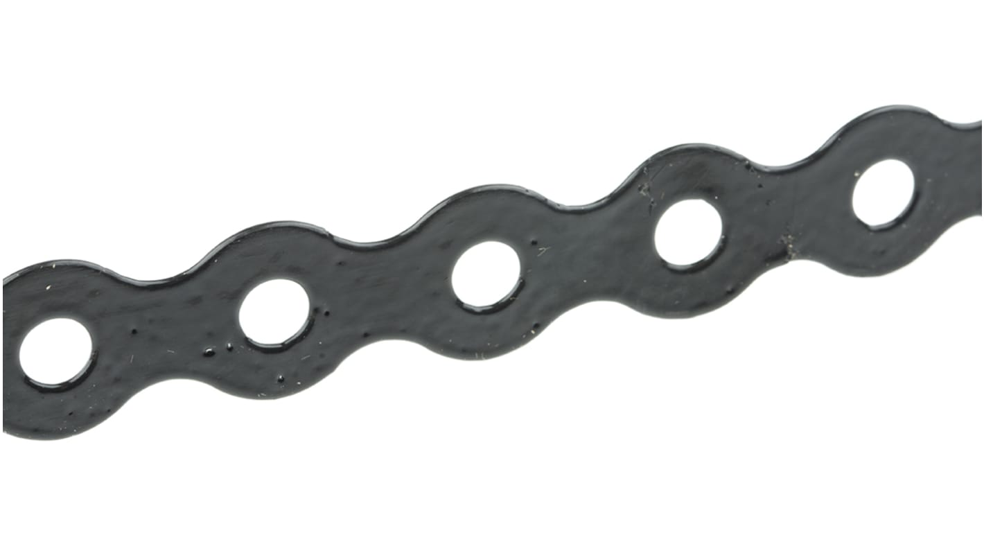 PVC steel perforated fixing strap,17mm W