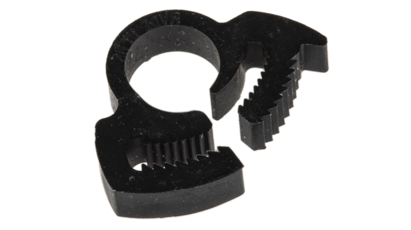 RS PRO Nylon Snap Grip Hose Clamp, 4.5mm Band Width, 6.5 → 8.1mm ID RS