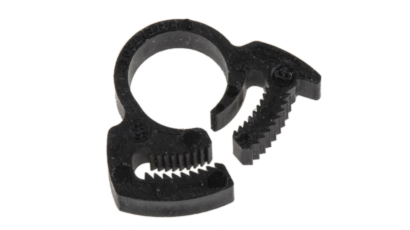 RS PRO Nylon Snap Grip Hose Clamp, 1.5mm Band Width, 9.2 → 10.8mm ID RS