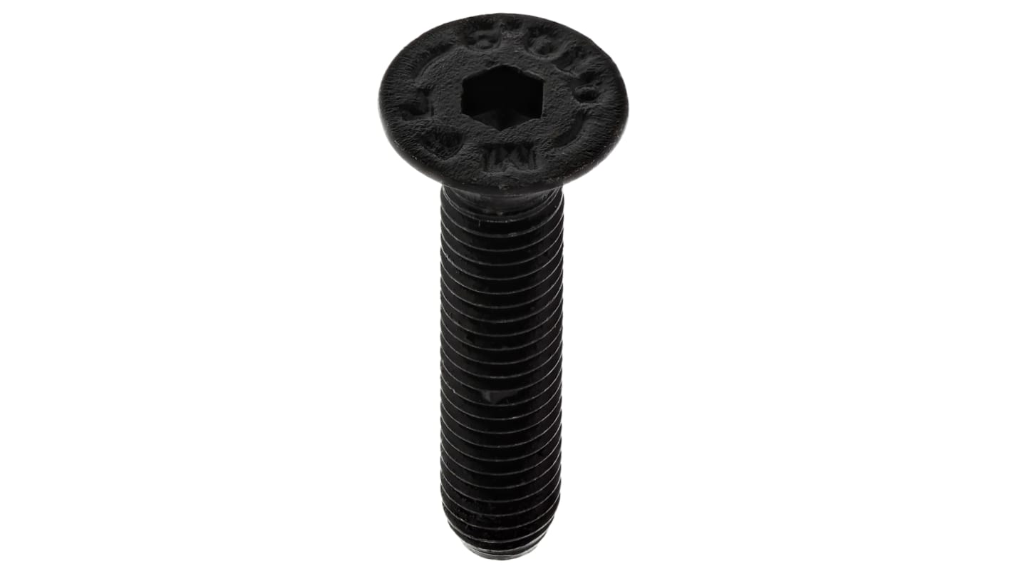 Rs Pro Black Self Colour Steel Hex Socket Countersunk Screw Din 7991 M5 X 25mm Rs 