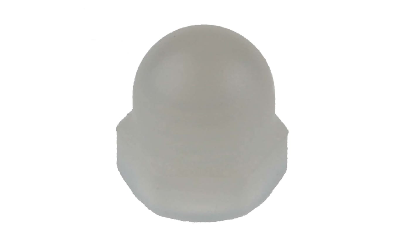 RS PRO, Plain Nylon Dome Nut, M4