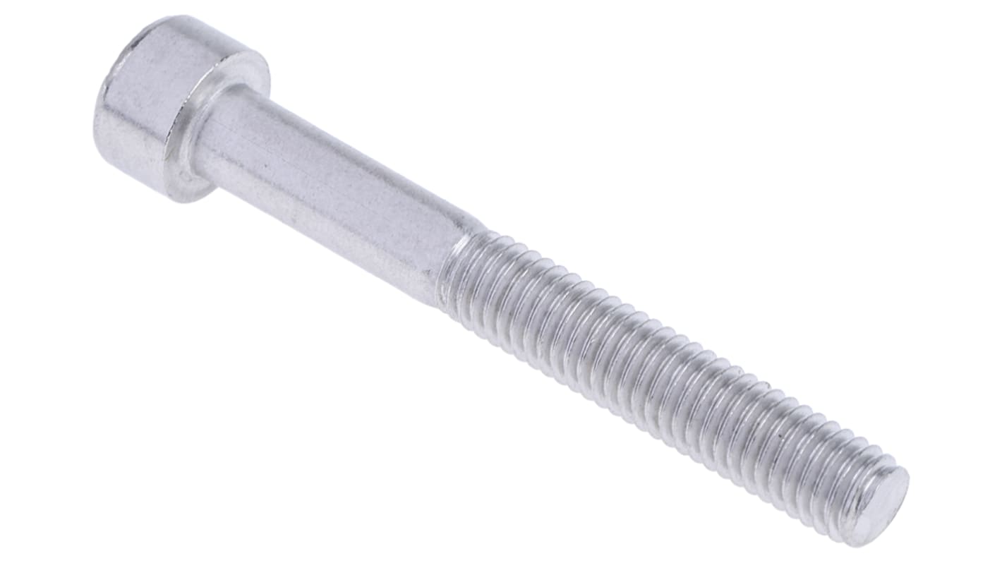 RS PRO M5 x 40mm Hex Socket Cap Screw Plain Stainless Steel RS