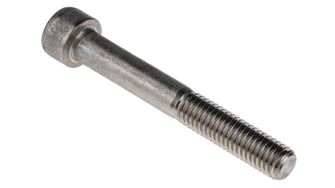 RS PRO M8 x 60mm Hex Socket Cap Screw Plain Stainless Steel RS
