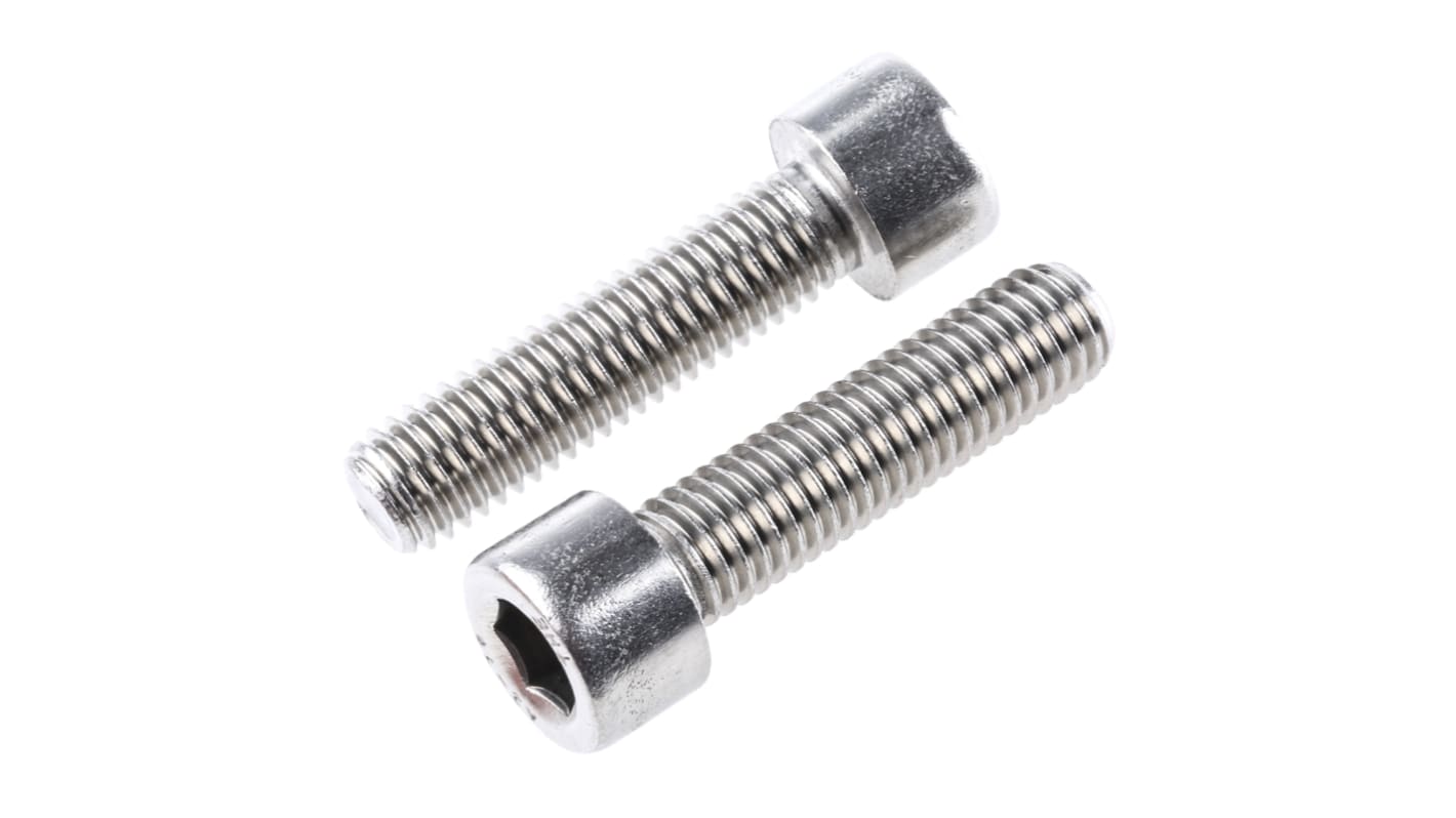 RS PRO M10 x 40mm Hex Socket Cap Screw Stainless Steel