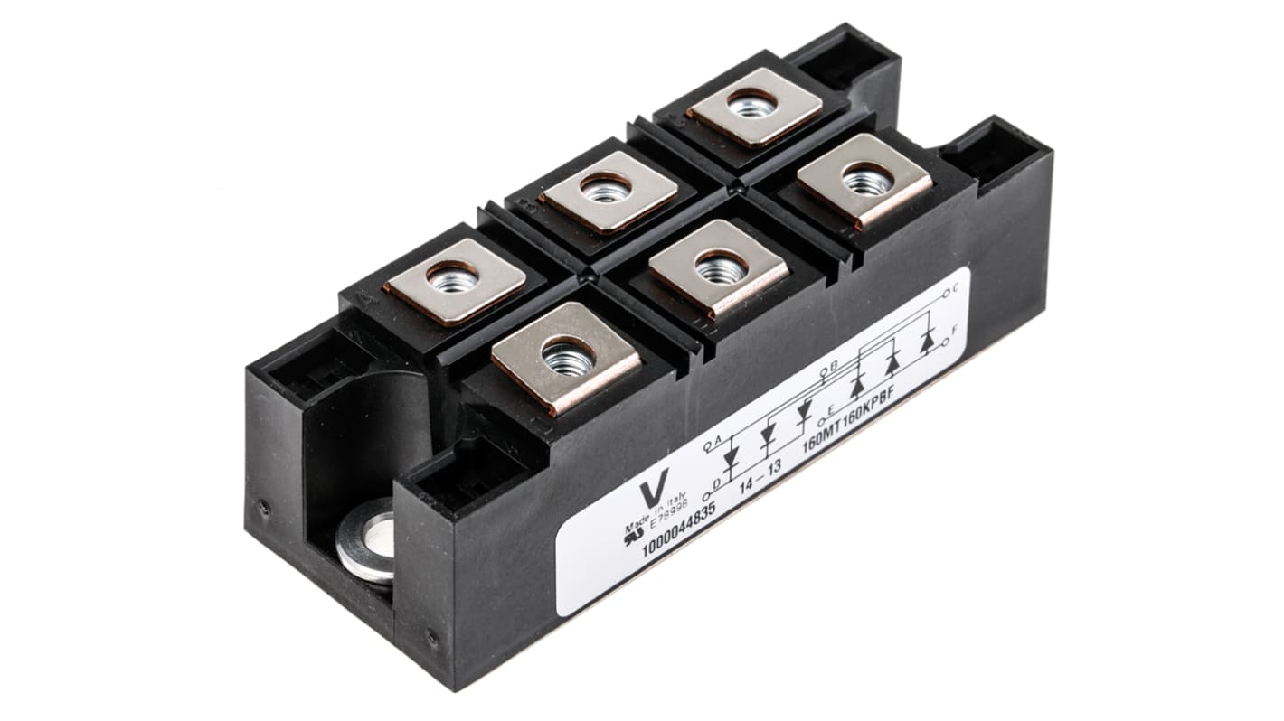 Vishay Bridge Rectifier Module, 200A, 1600V, 3-phase, 6-Pin