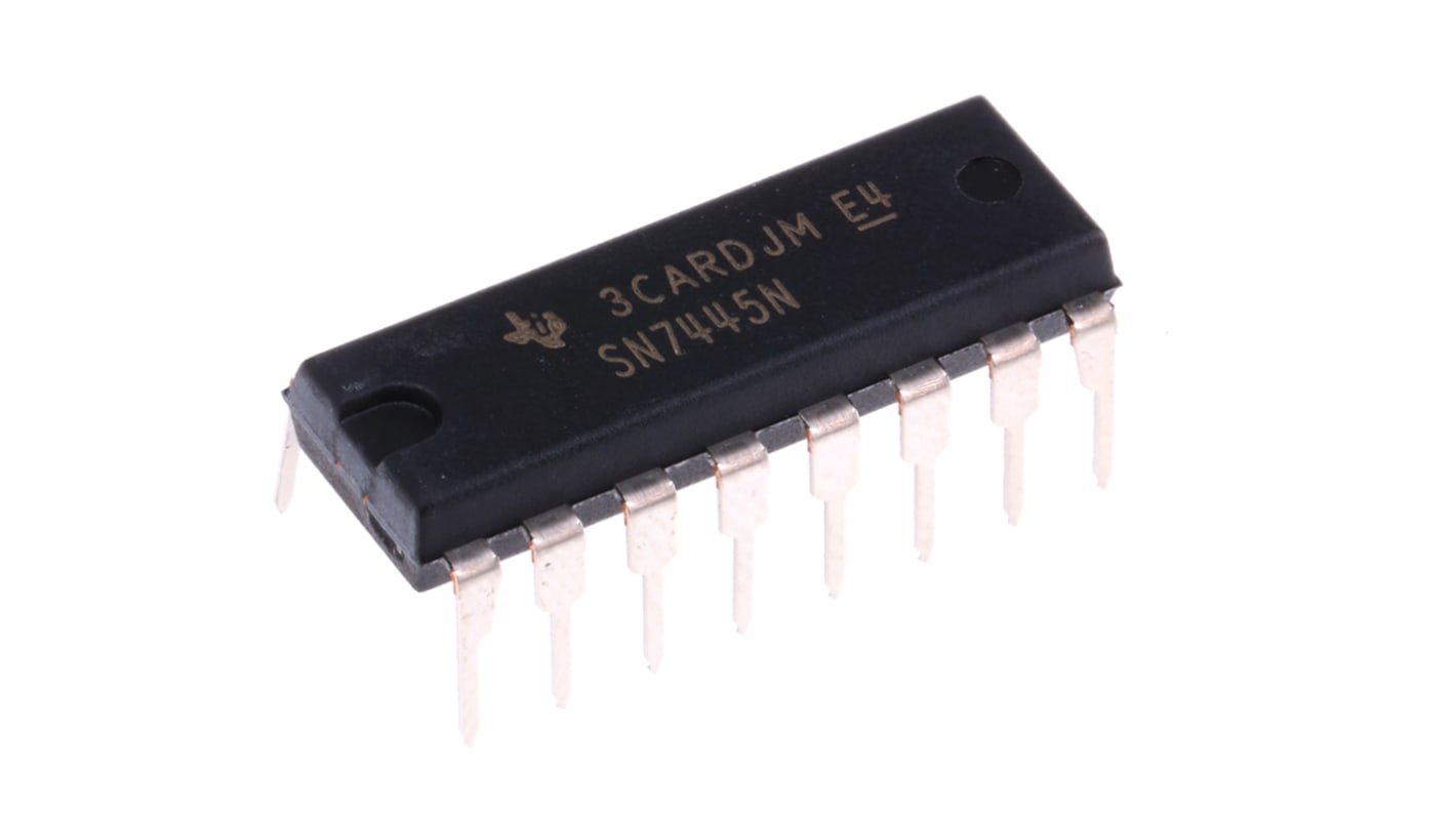 Texas Instruments SN7445N, Decoder, 16-Pin PDIP