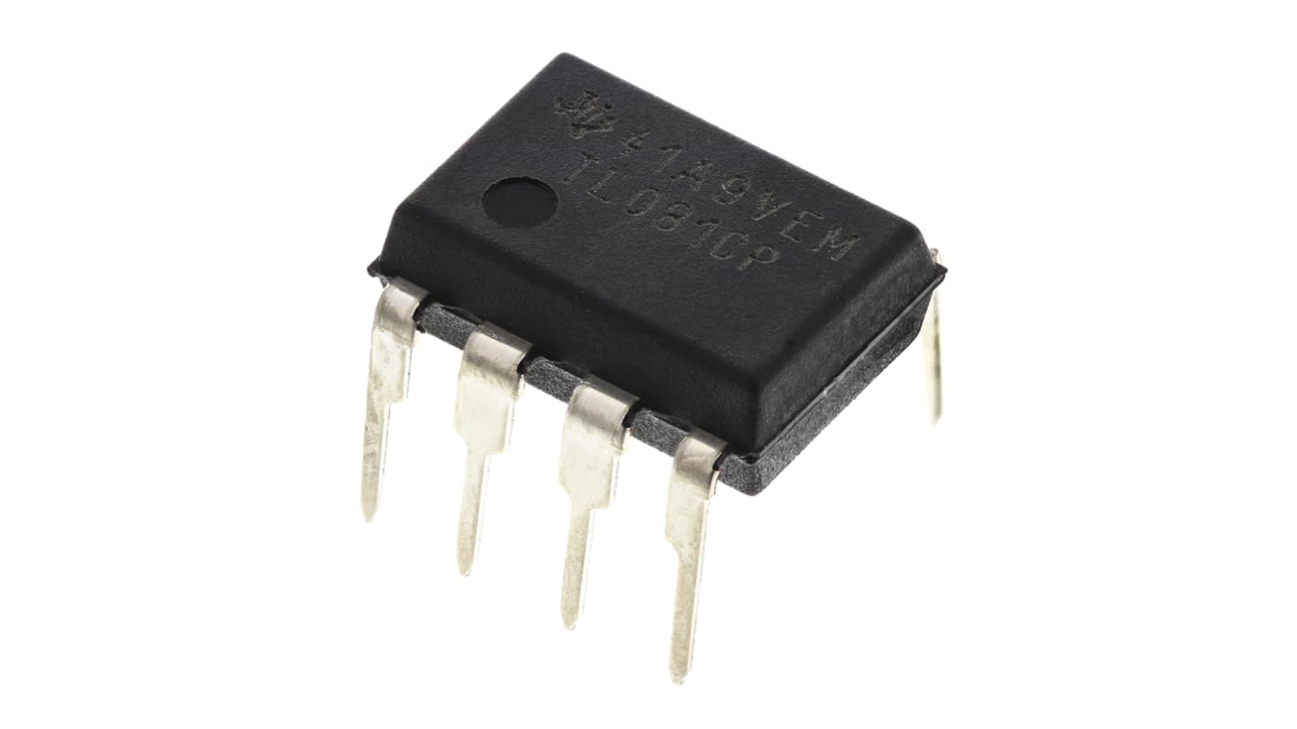 TL081CP Texas Instruments, Op Amp, 3MHz, 8-Pin PDIP