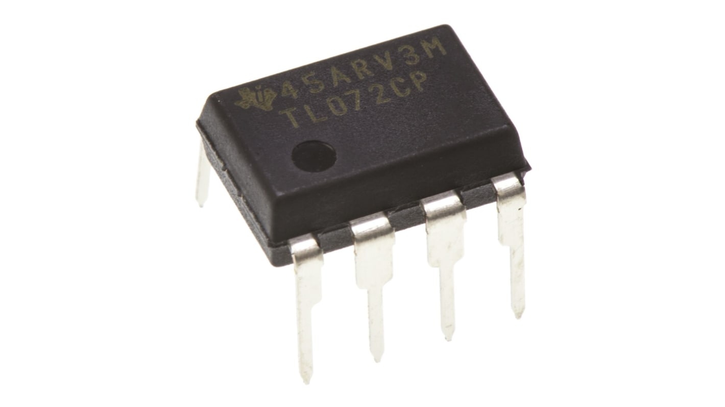 Texas Instruments Operationsverstärker THT PDIP, biplor typ. ±12 V, ±15 V, ±5 V, ±9 V, 8-Pin