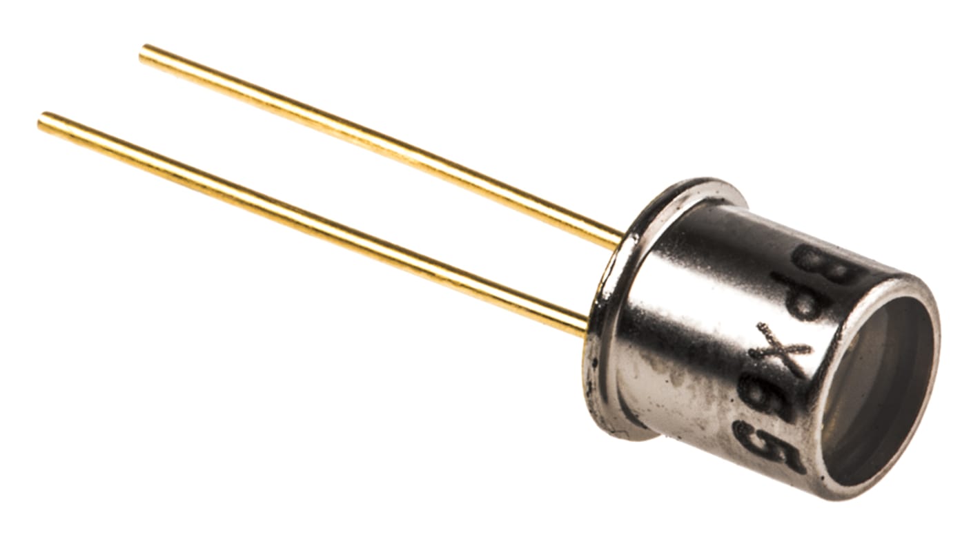 Centronic BPX65 Fotodiode IR, UV, sichtbares Licht 850nm Si, THT TO18-Gehäuse 2-Pin