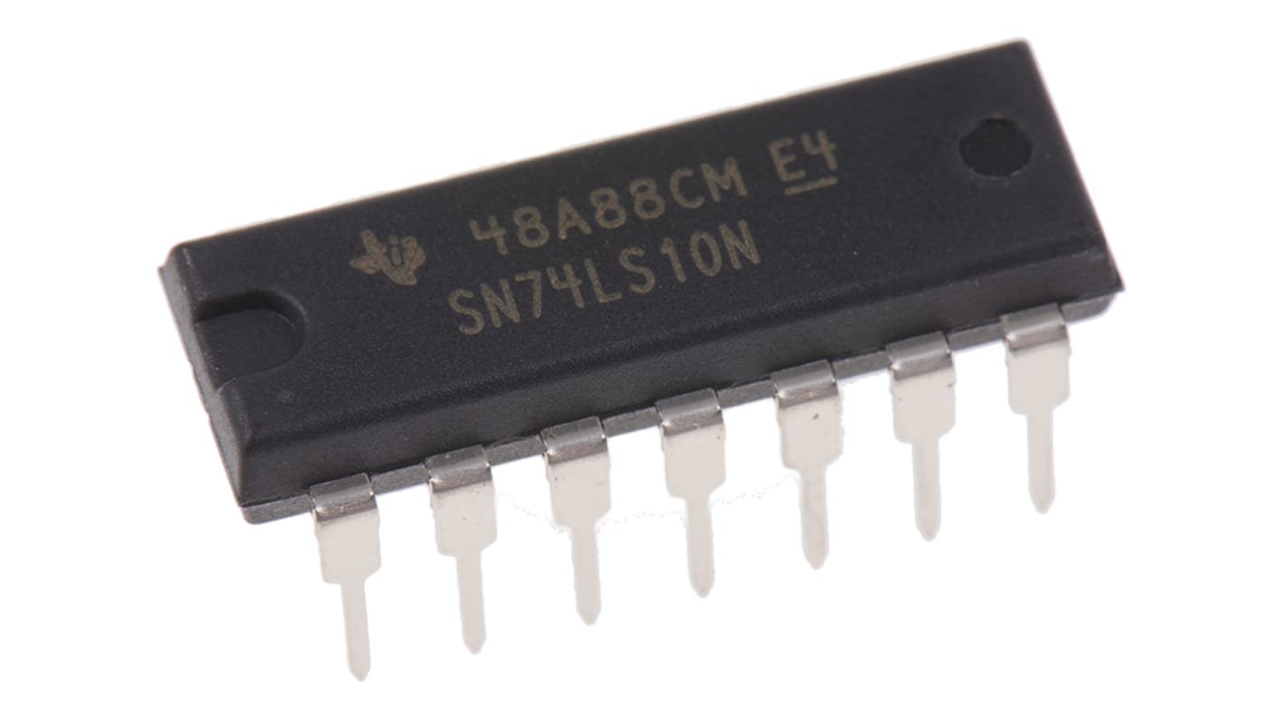 Texas Instruments SN74LS10N, Triple 3-Input NAND Logic Gate, 14-Pin PDIP
