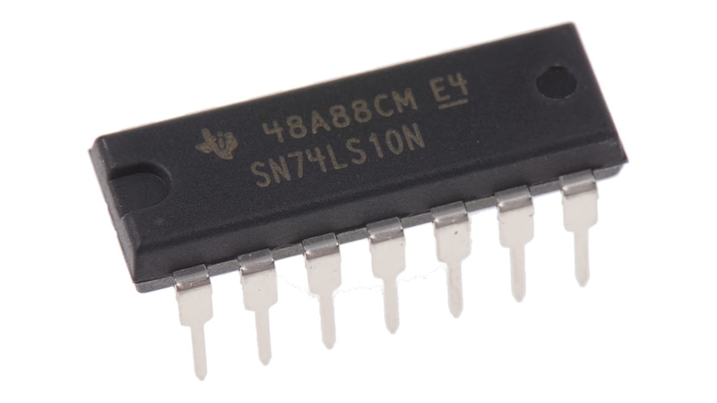 Gate logico Triple NAND Texas Instruments, 4,75 V → 5,25 V, 14 Pin, PDIP