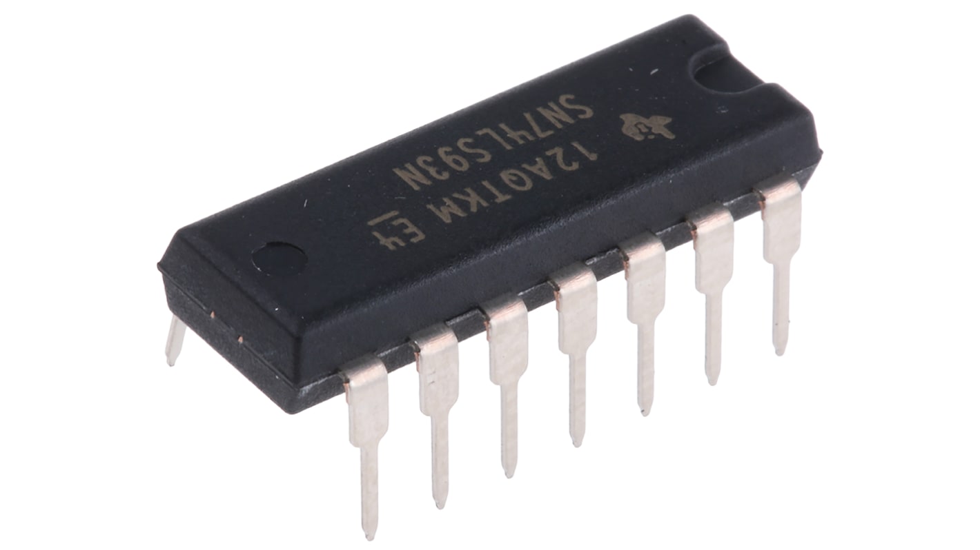 Texas Instruments Zähler 4-Bit Zähler, Divider LS Aufwärtszähler THT Binär 14-Pin PDIP 1