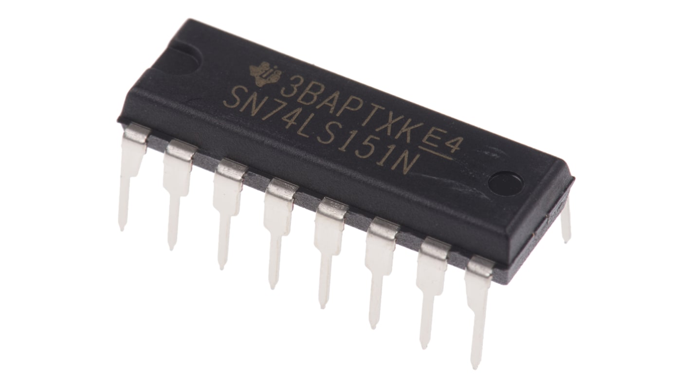 Texas Instruments SN74LS151N Multiplexer Single 8:1, 16-Pin PDIP